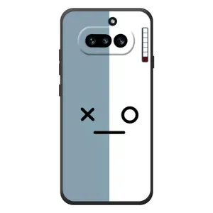 Силиконовые Чехлы (смешные стикеры) для Nothing Phone (4a) (Серо-белый)