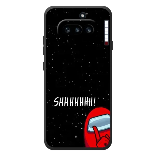 Чехол с рисунком «SHHHHH» для Nothing Phone (4a) Чехол с рисунком «SHHHHH» для Nothing Phone (4a)