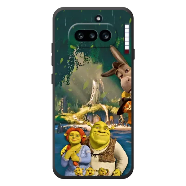 Чехол с рисунком «Шрек и Фиона» для Nothing Phone (4a)