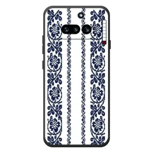 Силиконовый Чехол на Nothing Phone (4a) с картинкой Вышиванки (Синяя вышиванка)