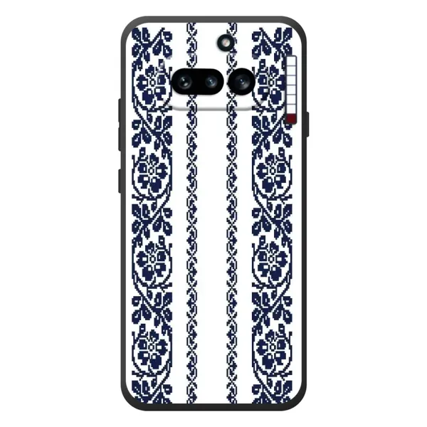 Чехол с рисунком «Синяя вышиванка» для Nothing Phone (4a) Чехол с рисунком «Синяя вышиванка» для Nothing Phone (4a)