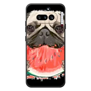 Чехол (ТПУ) Милые собачки для Nothing Phone (4a) (Смешной Мопс)