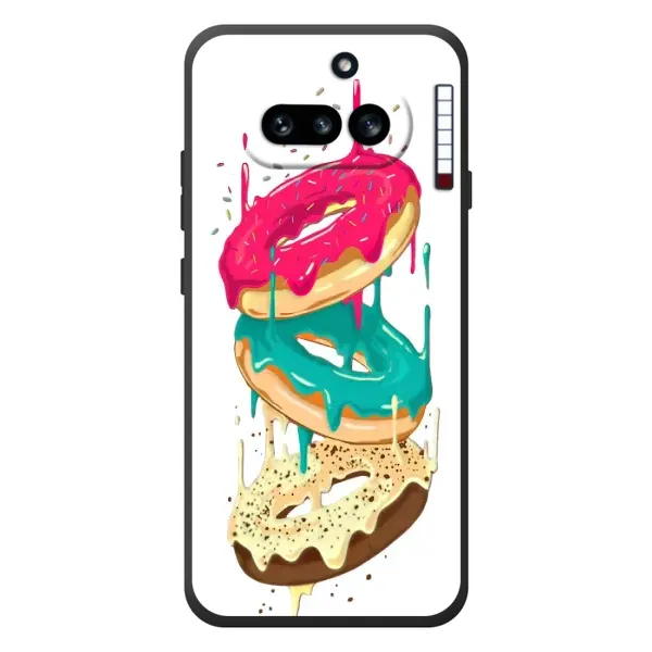 Чехол с рисунком «Сочные пончики» для Nothing Phone (4a) Чехол с рисунком «Сочные пончики» для Nothing Phone (4a)