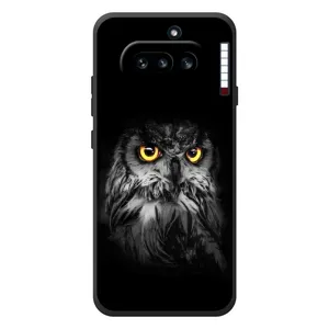 Чохли з принтом СОВИ для Nothing Phone (4a) (Сова на чорному)