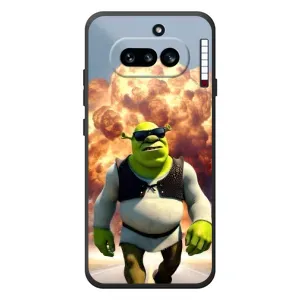 Друкований чохол з принтом Шрек для Nothing Phone (4a) (Епічний вибух Шрек)