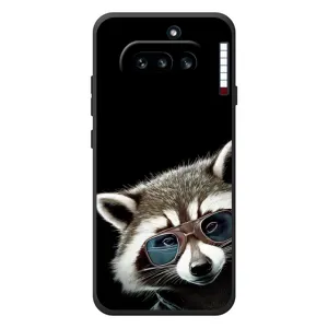 Силиконовый Чехол с Енотами на Nothing Phone (4a) (Стильный Енот)