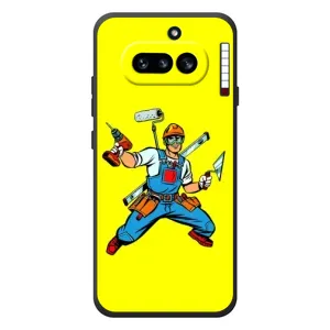 Силиконовый бампер (Работники) на Nothing Phone (4a) (Строитель)