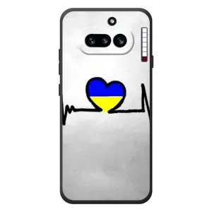 Силиконовый Чехол на Nothing Phone (4a) (Я-Украина) (Украинская кардиограмма)