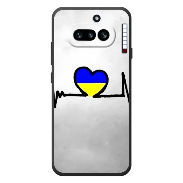 Чехол с рисунком «Украинская кардиограмма» для Nothing Phone (4a) Чехол с рисунком «Украинская кардиограмма» для Nothing Phone (4a)