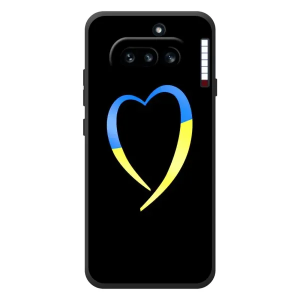 Чехол с рисунком «Украинское сердце» для Nothing Phone (4a) Чехол с рисунком «Украинское сердце» для Nothing Phone (4a)