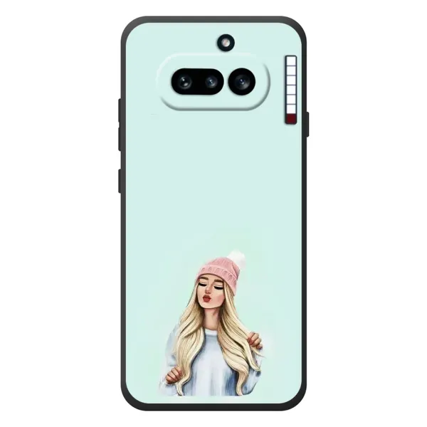 Чехол с рисунком «В шапке» для Nothing Phone (4a) Чехол с рисунком «В шапке» для Nothing Phone (4a)