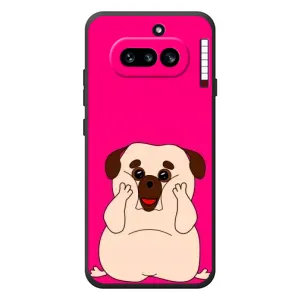 Чехол (ТПУ) Милые собачки для Nothing Phone (4a) (Веселый Мопсик)