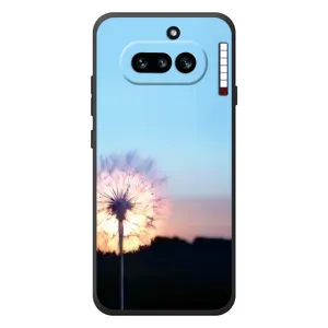 Силиконовый Чехол с одуванчиками на Nothing Phone (4a) (Закат с одуванчиком)