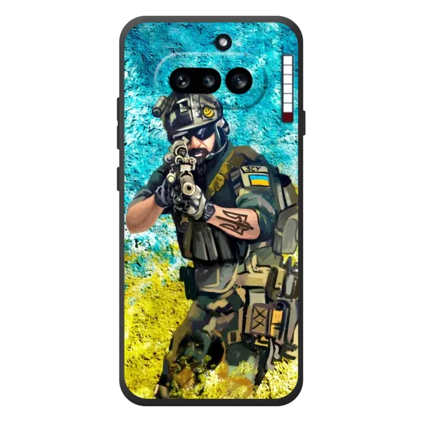 Чехол с рисунком «ЗСУ Воин» для Nothing Phone (4a) Чехол с рисунком «ЗСУ Воин» для Nothing Phone (4a)