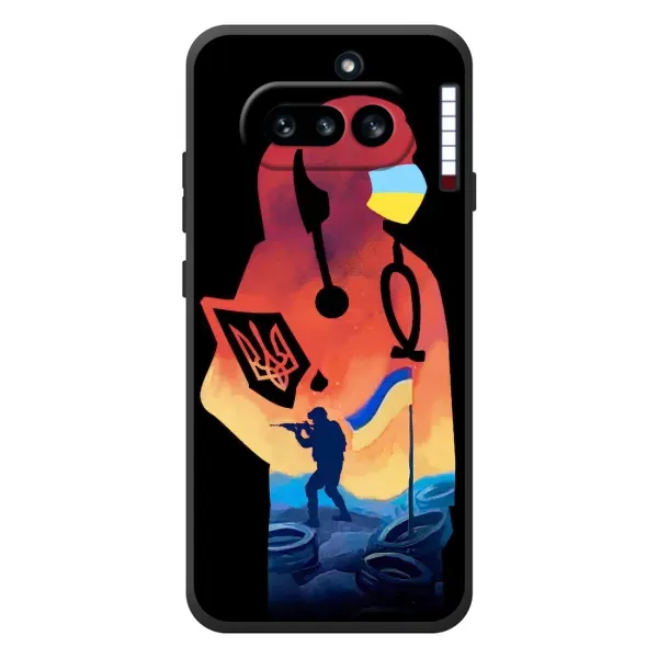 Чехол с рисунком «ЗСУ Врач» для Nothing Phone (4a) Чехол с рисунком «ЗСУ Врач» для Nothing Phone (4a)