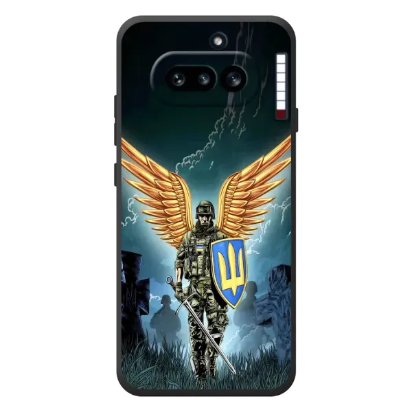 Чехол с рисунком «ЗСУ з крильями» для Nothing Phone (4a)
