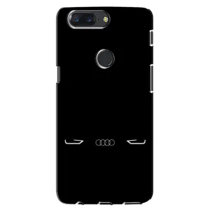 Силиконовый бампер с картинкой машины на One Plus 5T (Силует Audi)