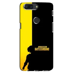 Чехол (TPU) с картинкой "Лого Пабг" на ВанПлас 5Т (Battlegrounds)