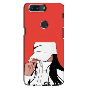 Силіконовый Чохол на One Plus 5T з картинкой Модных девушек (Дівчина Nike)