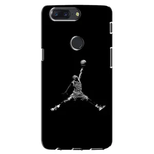 Силиконовый Чехол Nike Air Jordan на ВанПлас 5Т (Джордан)