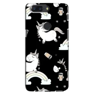 Чехол с рисунком «Единорог с кофе» для OnePlus 5T