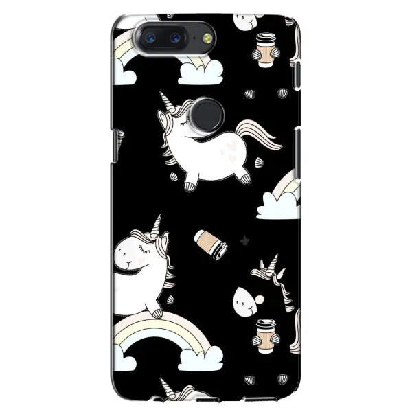 Чехол с рисунком «Единорог с кофе» для OnePlus 5T Чехол с рисунком «Единорог с кофе» для OnePlus 5T