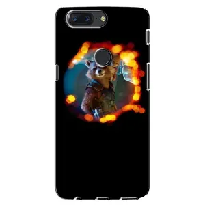 Чехол Супергерои Марвел на ВанПлас 5Т (Енот Ракета)
