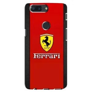 Силиконовый бампер с картинкой машины на One Plus 5T (Ferrari Logo)