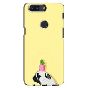 Бампер для One Plus 5T з картинкою "Песики" (Кактус на голові)
