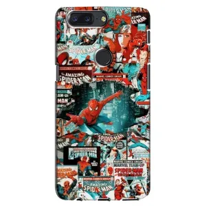Чехол Супергерой Человека Паука на One Plus 5T (Комиксы Человек Паук)