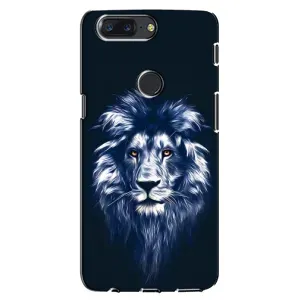 Чохол з картинкою на One Plus 5T (Лев – синій)