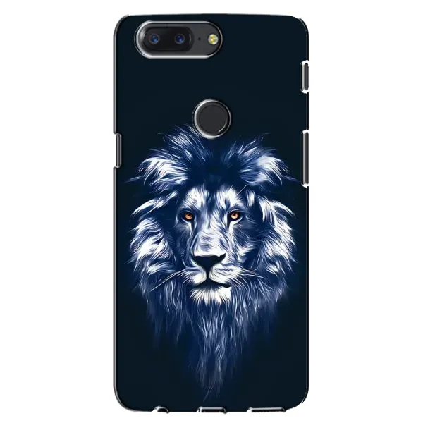 Чехол с рисунком «Лев - синий» для OnePlus 5T