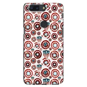 Чехол с Щитом Капитана Америки на One Plus 5T (Марвел щиты)