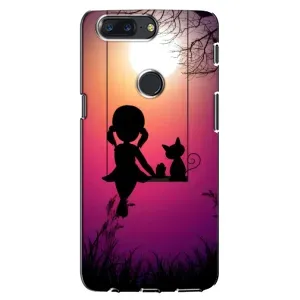 Чехол с рисунком «На качели» для OnePlus 5T