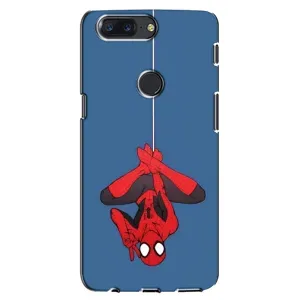 Чехол Супергерой Человека Паука на One Plus 5T (На паутине)