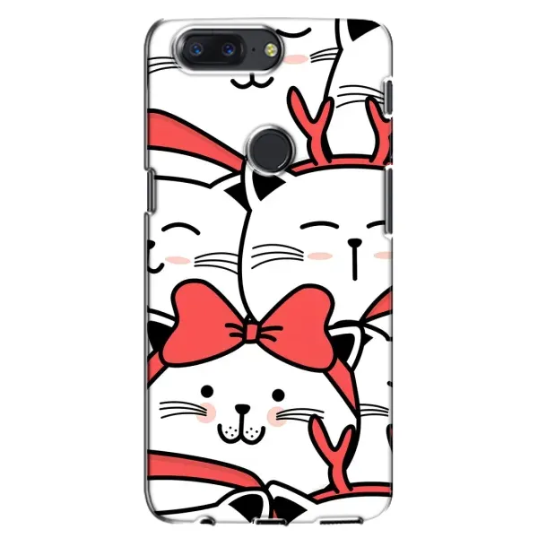 Чехол с рисунком «Новогодние котики» для OnePlus 5T Чехол с рисунком «Новогодние котики» для OnePlus 5T