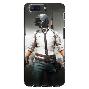 Силиконовый чехол с картинкой "Герой Pubg" на One Plus 5T (Пабг)