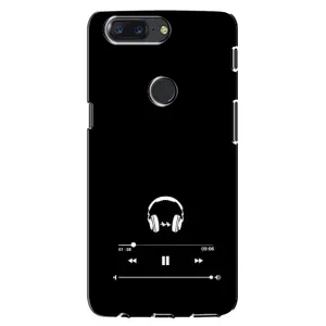 Чехол с картинками на черном фоне для One Plus 5T (Плеер)