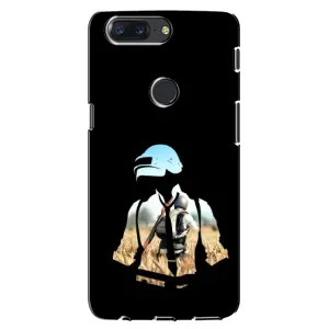 Силиконовый чехол с картинкой "Герой Pubg" на One Plus 5T (Пубг мен)