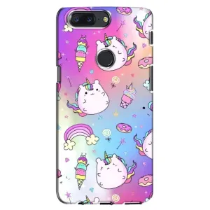 Чехол Unicorn на One Plus 5T (Радуга и Единорог)