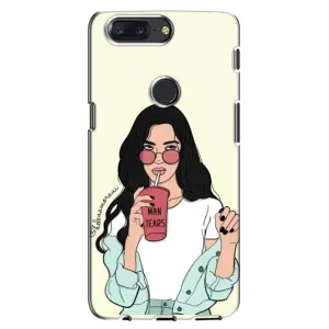 Силіконовый Чохол на One Plus 5T з картинкой Модных девушек (З напоєм)