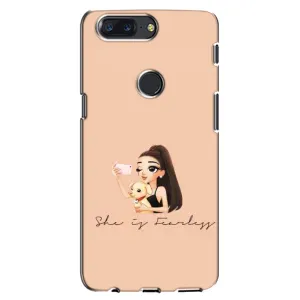 Силіконовый Чохол на One Plus 5T з картинкой Модных девушек (З собакою)