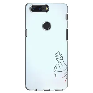 Чохол (Знак сердечка) для One Plus 5T (Сердечко на блакитному)