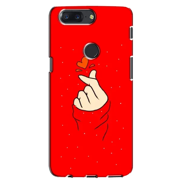 Чехол с рисунком «Сердце на красном» для OnePlus 5T Чехол с рисунком «Сердце на красном» для OnePlus 5T