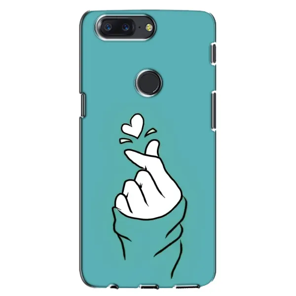 Чехол с рисунком «Сердечко на бирюзовом» для OnePlus 5T Чехол с рисунком «Сердечко на бирюзовом» для OnePlus 5T