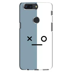 Чохли (ТПУ) (смішні стікери) для One Plus 5T (Сіро-білий)