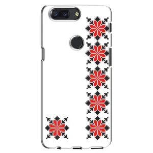 Силиконовый Чехол на One Plus 5T с картинкой Вышиванки (Силуэт вышиванки)