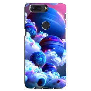 Чехол с рисунком «Синие планеты» для OnePlus 5T