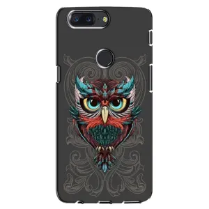 Чохли з принтом СОВИ для One Plus 5T (Сова на сірому)