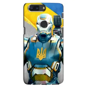 Силиконовый Чехол на One Plus 5T (Я-Украина) (Украинский робокоп)